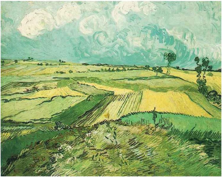 Wheatfields at Auvers under Clouded Sky (July 1890)