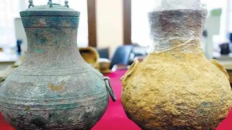 artifacts from distillery in China