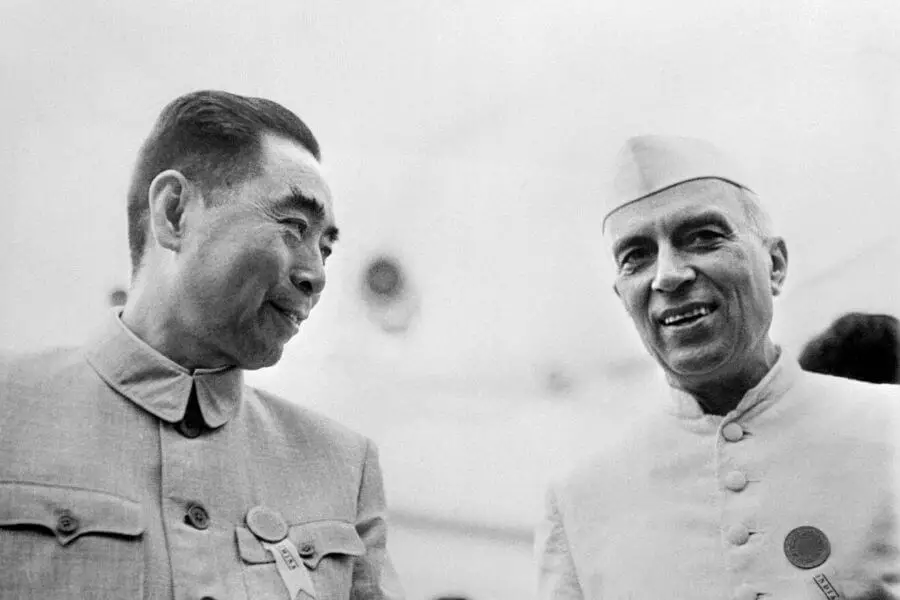 Zhou Enlai And Jawaharla Nehru